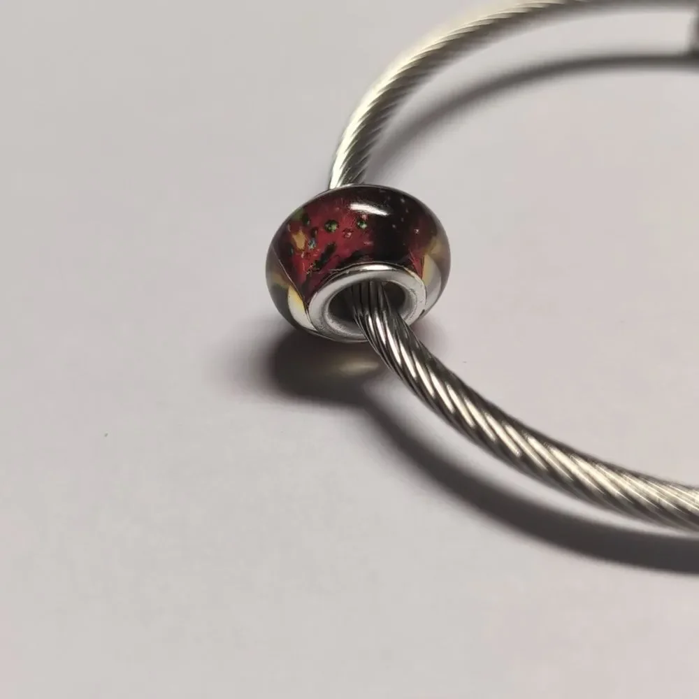 Silver Christmas Charm for Pandora Style‎ Bracelet
